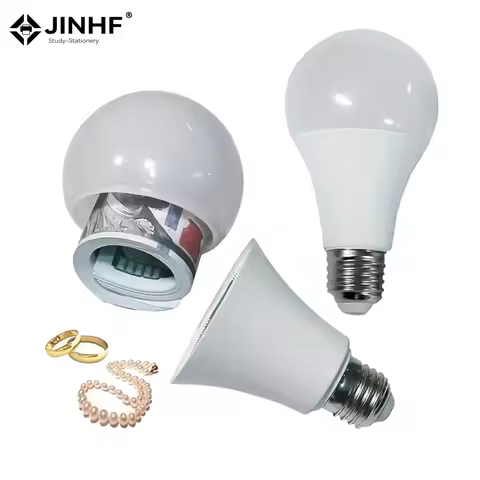 Creative Light Bulb Storage Box Private Money Jewels Box Secret Hidden Storage Bulb Compartment Safe