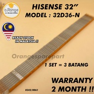32D36-N HISENSE 32" LED TV BACKLIGHT(LAMPU TV) HISENSE 32 INCH LED TV BACKLIGHT 32D36
