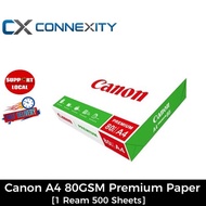 [1 Ream : 500 sheets] Canon A4 80gsm Premium Paper