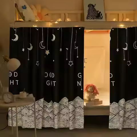 Blackout Mosquito Net Dormitory Bed Curtain Dormitory Bed Tent Bottom Bunk Breathable Canopy Childre