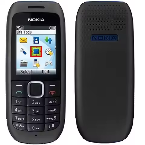 Nokia 1616 2010 Spare Phone 800mAh LED Flashlight FM Radio 3.5mm Physical Keyboard 1SIM 1.8-inch Nok