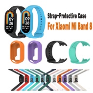 Silicone Strap + Case For Xiaomi Mi Band 8 Strap Replaceable Strap For Mi Band 8 Protective Case