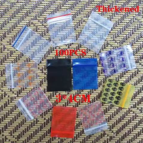 100Pcs Mini Zip lock Bags Cheaper Small Plastic Zipper Bag Ziplock Bag Plastic Packaging Bags Ziploc