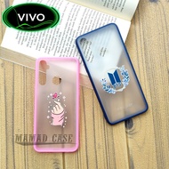 Case Edge Color Motif Vivo Y12 Y11 Y15 Y17 BTS Love Latest Casing Softcase Mobile Phone Protector