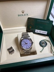 勞力士 126000 36mm 紫色面 99新 oyster perpetual lavender