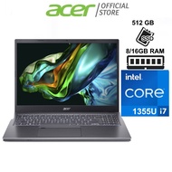 [13th Gen Intel Core i7-1355U] Acer Aspire 5 | A515-58P-71NL/75KT(Gray) 15.6 Inches FHD Laptop | 8GB/16GB RAM