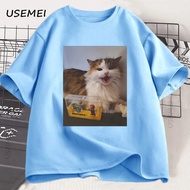 Forsaken Skin 007n7 Love Cat T Shirt Men Women Game Cosplay Tshirt Funny Graphic Tees  Short Sleeve 