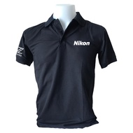 Polo พร้อมส่งเสื้อโปโลสีดำพิมพ์กำมะหยี่สีขาว Nikon Z series FX เสื้อเชิ๊ต เสื้อโปโล เสื้อนิคอน