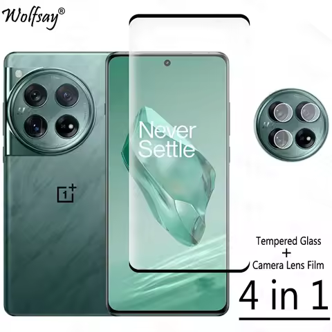 Full Cover Tempered Glass For OnePlus 12 Screen Protector For OnePlus 12 Camera Lens Film Glass For 