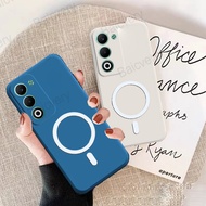 For OPPO A5 5G 2025 CPH2735 Colorful Matte Protective Cover With Magnetic Sticker