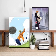 ผ้าใบพิมพ์ลายเพริลลาผ้าใบวอลเปเปอร์รูปนารูโตะตัวละครอนิเมะคลาสสิก Hatake Kakashi HD สเปรย์รูปภาพวาดห