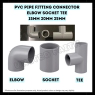 Pvc Pipe Fitting Connector Elbow Socket Tee 15mm 20mm 25mm