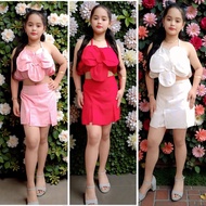 FOR TEEN NEW IN HIGH QUALITY LILY FLOWER TOP AND SKORT TERNO(CAN FIT 12 TO 18 YO) TEENAGE GIRL CLOTH