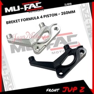 MUFAC Formula 4 Piston Caliper Bracket Size 260mm ZJ519 Jupiter Z and F1zr motorcycle