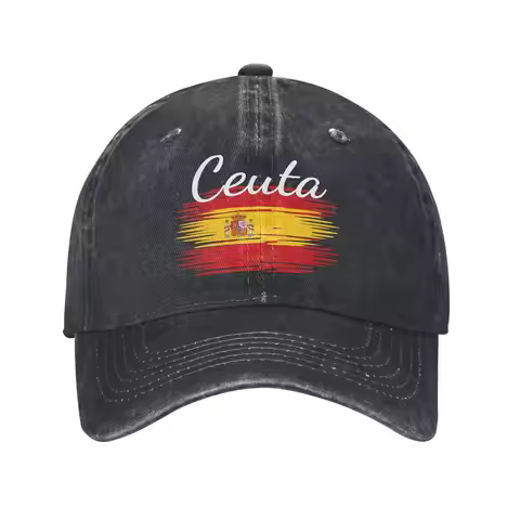 Ceuta Make Spain Great Again Spanish Flag Men Women Baseball Caps Travel Distressed Denim Hat Workou