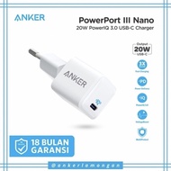 Sr34# Wall Charger Anker Powerport III Nano A2633 Fast Charging 20W PD
