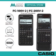 CASIO FC-100V-2 (BATTERY) / FC-200V-2 (SOLAR & BATTERY) 2ND EDITION FINANCIAL CALCULATOR WITH 4-LINE