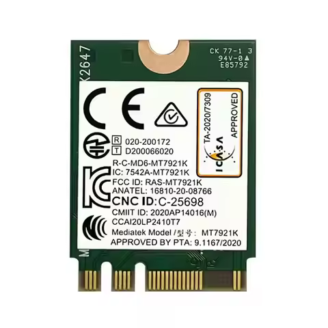 WiFi 6E Dual band 1800mbps wireless wifi adapter bluetooth 5.2 mt7921k ngff m.2 2.4g/5g 802.11ax wla