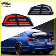 2Pcs Rear Lamp Left + Right LED Tail Light For Honda Civic 2005-2012 FD2 Engine Car Exterior Accesso