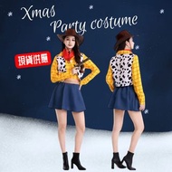 現貨 女裝成人 胡迪cosplay costume聖誕派對服裝 萬聖節服裝 遊迪士尼打卡服裝