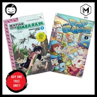 BUKU KOMIK [IKHTIAR HIDUP RIMBA RAYA : KEMARAAN TENTERA DIGERUNI] + [LAWAK POP GANG GASHAPON : JILID