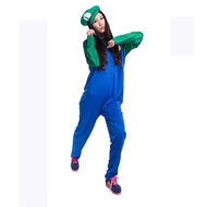 Cosplay Adults Kids Super Mario Bros Dance Costume Set Halloween Party MARIO LUIGI for Boy Girl