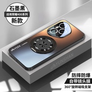 เคสโทรศัพท์ Honor 400 pro แบบใหม่พร้อมฟิล์มเลนส์ ป้องกันการตกหล่น ระบายความร้อน 360 องศาพร้อมขาตั้ง