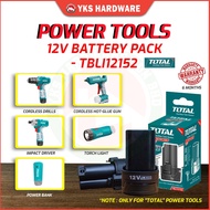 TOTAL - TBLI12152 - 12V BATTERY PACK