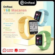 OnReal Y68 Macaron Colour Smart Watch Fitness Tracker Sport Watch Kids Smart Watch Jam Tangan Kanak 