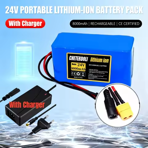 24V 8000mAh Rechargeable Battery 29.4V Lithium Battery Pack 7S3P - For HoverBoard & Wheelchair.