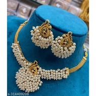 Indian matt finish jewellery set