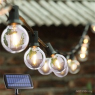 Solar USB Glass String Light Highlight K Courtyard G40LED3W Ball Bulb CE Warm Light Charging Outdoor