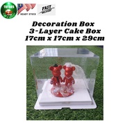 Decoration Box  3-Layer Cake Box Tall and Thin