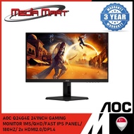 AOC Q24G4E 24'INCH GAMING  MONITOR 1MS/QHD/FAST IPS PANEL/ 180HZ/ 2x HDMI2.0/DP1.4