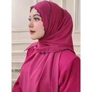 IRIS RAFAEL Shawl Sulam Kosong Chiffon