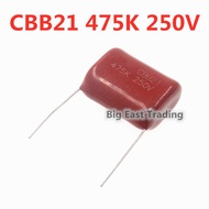 2pcs CBB21 250V 475K 4.7UF 25MM 475J CBB22 metal film capacitor ,Capacitor Pitch 25MM betterway