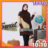Humaira Design. Tshirt Muslimah Humaira Sweet. Cotton Tetteron. Cutting A