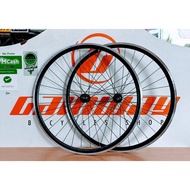 2 X GAINWAY 700c Fixie Single Speed Wheelset Flip Flop Black SR7004
