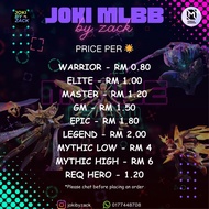JOKI BOOST RANK AND MAGIC CHESS MOBILE LEGEND (TRUSTED)(FAST)(SAFE)
