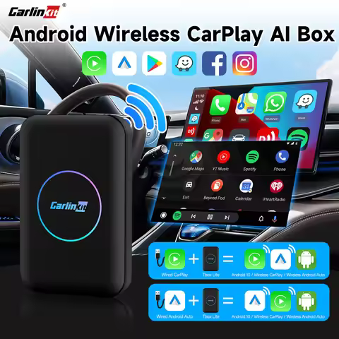 CarlinKit LITE Android CarPlay AI Box For Netflix YouTube Wireless Android Auto &CarPlay WiFi Blueto