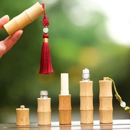 LUCKY 5ml 10ml Bamboo Roll-On Bottle Essential Oil Roll-On Packing Empty Glass Bottle Light-Proof Pe