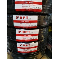 RPT PIN WIRE 2.5MM X 2C 63METER+-/ROLL BLACK COLOR (USE TO FIT IN WEDGE HOLDER ES/BC)