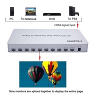 HDMI 4K 3x3 VIDEO WALL CONTROLLER & PLAYER 9 PORT