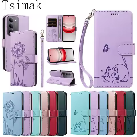 Leather Case For Realme C75 C 75 C67 C65 C63 C61 C55 C53 C51 C12 C15 C20 C21 C25 C25S C30 C31 C33 C3