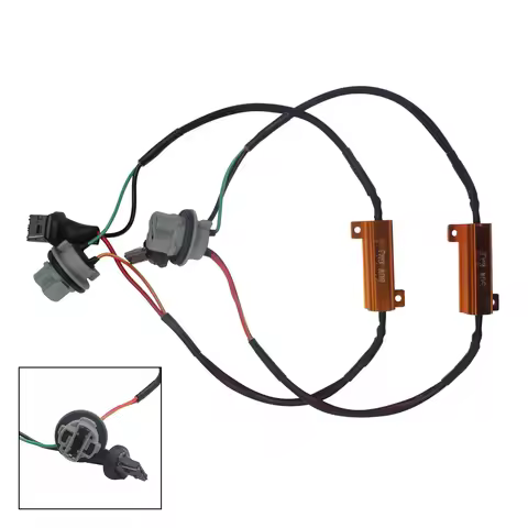 2pcs T20 582 7440 W21W LED Load Resistor Wiring Harness Canbus No Error Canceller 50W 6 ohm