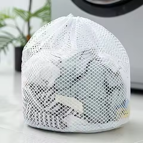 Washing Mesh Bags Drawstring Portable Underwear Laundry Basket Washing Machine Net Bag Organizer Lar
