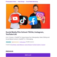Video Course- Social Media Film School: TikTok, Instagram, YouTube & AI ( Content Creator Course )
