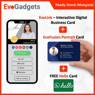 EvoCardLink | EvoFusion Portrait | NFC Digital Business Card / NFC Name Card / business card nfc / b