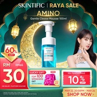 SKINTIFIC Amino Acid Gentle Cleansing Mousse pencuci muka Acne Oil Control Face Cleanser Repair Skin