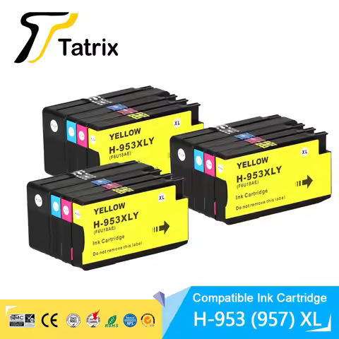 Tatrix For HP 953XL 957XL HP953 Replacement Ink Cartridge For HP Officejet Pro 7740 8210 8702 8710 8